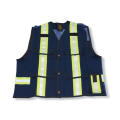 100% Cotton Navy Blue Supervisor Safety Vest
